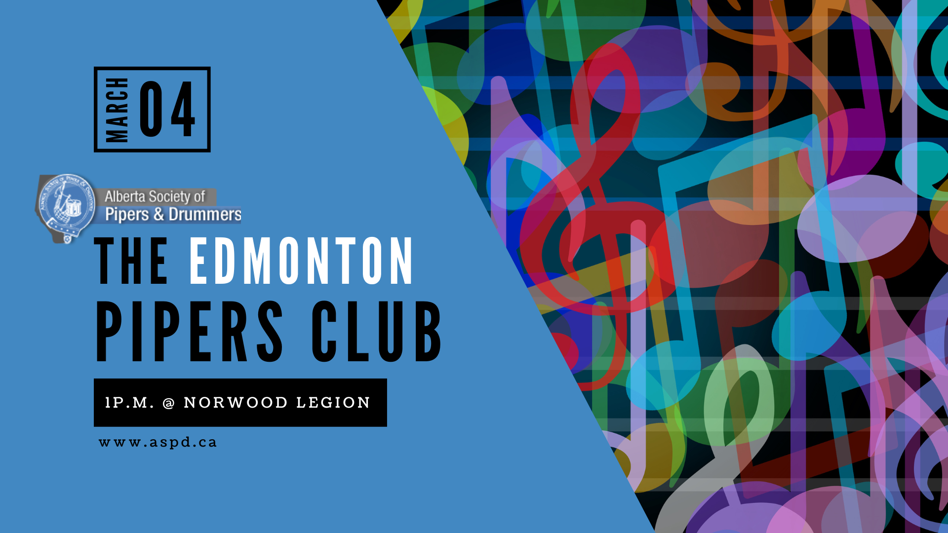 Edmonton Pipers Club hosted by the ASPD